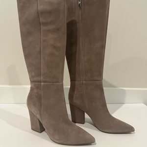 Taupe Suede Boots
